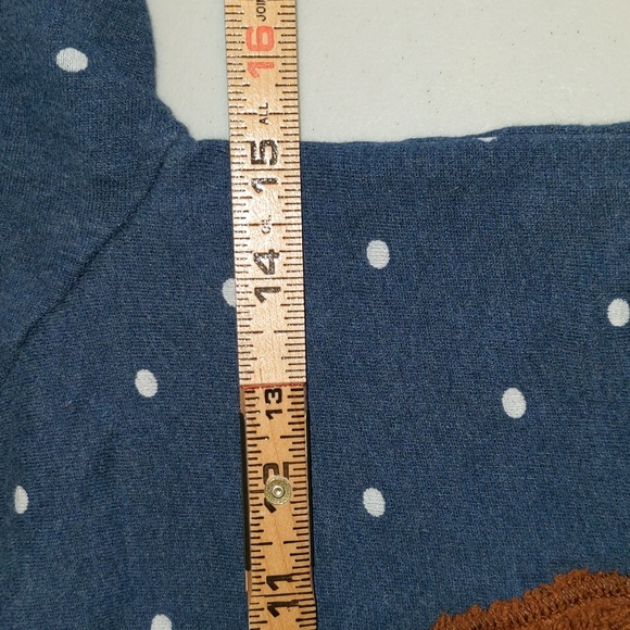 Mini Boden Size 8-9 Years Winter Hedgehog Polka Dot Background Long Sleeve Top - Picture 9 of 12